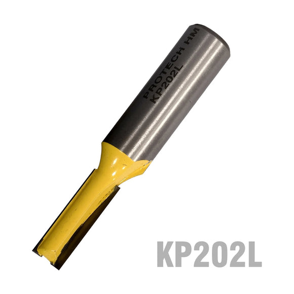 Pro-Tech Straight Router Bit 5/16' (7.9mm) x 1'(25.4mm) Two Flute 1/2' Shank - image 01
