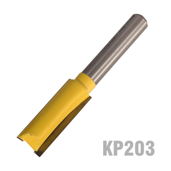 Pro-Tech Straight Router Bit 3/8' (9.5mm) x 1'(25.4mm) Two Flute 1/4' Shank - image 01