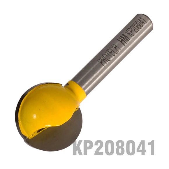 Pro-Tech Ball End Plunge Router Bit 3/4'(19mm) x 3/4'(19mm) 1/4" Shank - image 01