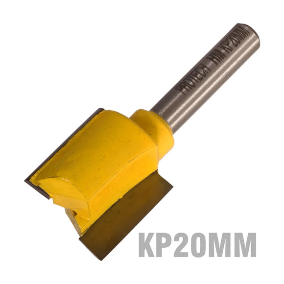 Pro-Tech Straight Router Bit 20mm x 20mm Cut 2 Flute Metric 1/4' Shank - image 01