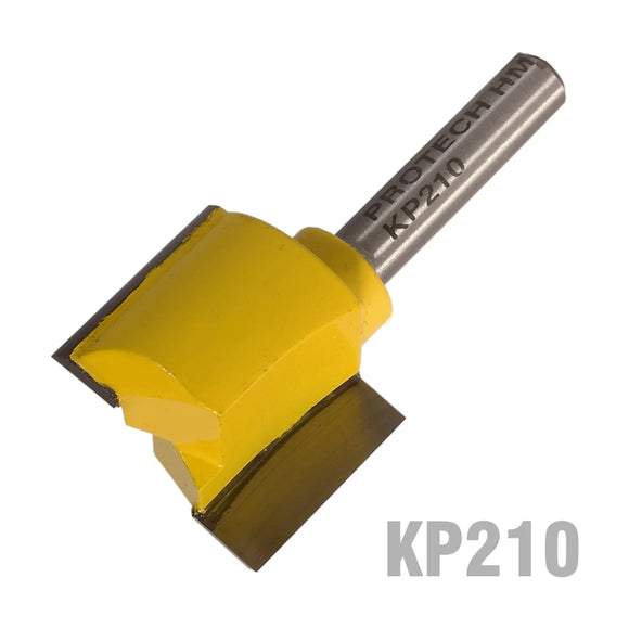 Pro-Tech Straight Router Bit 1'(25.4mm) x 3/4'(19mm) Two Flute 1/4' Shank - image 01