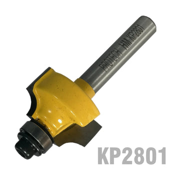 Pro-Tech Beading Router Bit 7/8' x 3/8' Radius 3/16' 1/4' Shank - image 01