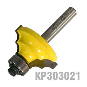Pro-Tech Double Round Router Bit 1 1/4' x 9/16' Radius 3/16' 1/4' Shank - image 01