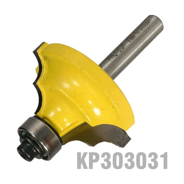 Pro-Tech Double Round Router Bit 1 1/2' x 11/16' Radius 3/16' 1/4' Shank - image 01