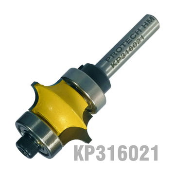 Pro-Tech Router Bit Bearing – Full Bead Double Bearing 1' x 1/2' Radius 3/16' 1/4' Shank - image 01