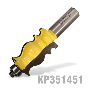Pro-Tech Face Mould Router Bit 1' x 1 11/16' Radius 1/8' 1/2' Shank - image 01