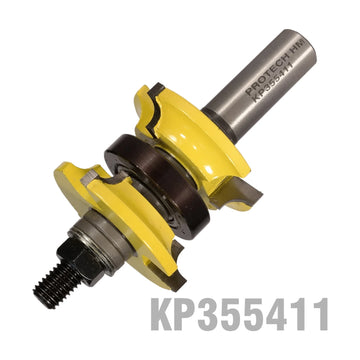 Pro-Tech Double Round Over Router Bit 1 3/4' x 9.5-28.6mm 1/2" Shank - image 01
