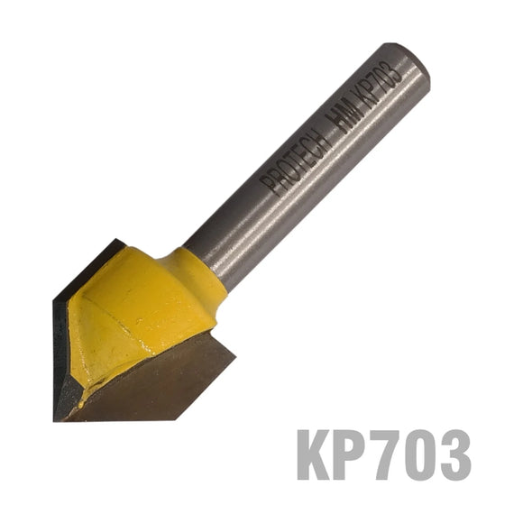 Pro-Tech V-Groove Router Bit TCT 5/8' - image 01