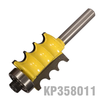 Pro-Tech Triple Bead Router Bit 7/8' x 1' Two Flutes 1/4' Shank - image 01