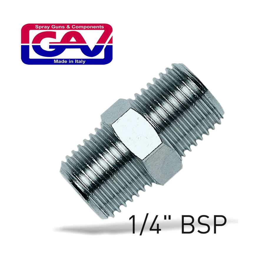 GAV Taper Nipple 1/4' x 1/4' Male/Male - image 01