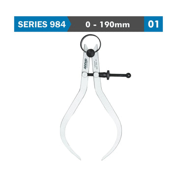 Accud Outside Spring Caliper 200mm Range 0-190mm - image 01