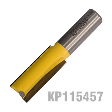 Pro-Tech Straight Router Bit 5/8'(15.9mm) x 1 1/2'(38.1mm) Cut 2 Flute With Bottom Cut - image 01