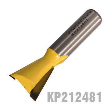 Pro-Tech Dovetail Router Bit 7/8' (22.22mm) x 1/2' 1/2' Shank - image 01