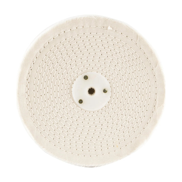Tork Craft White Buff/ Mop 200mm X 3 Section X 30 Mm Thick 1/2' Hole - image 01