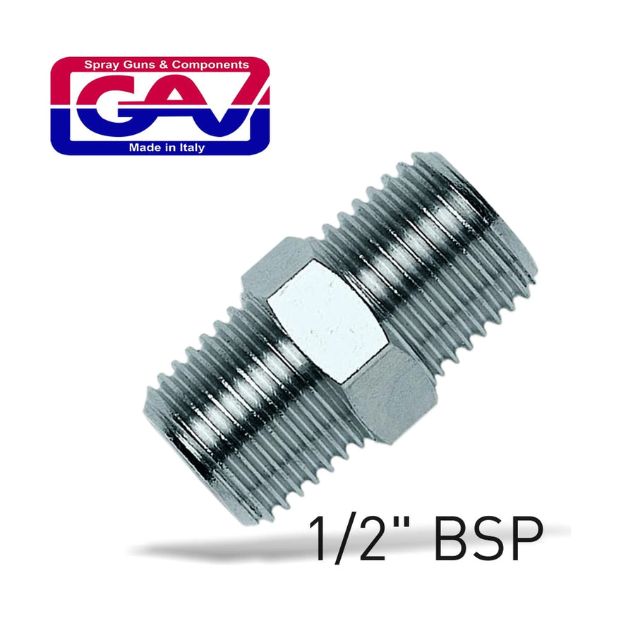 GAV Taper Nipple 1/2' x 1/2' Male/Male - image 01
