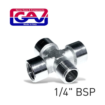 GAV 4-Way Connector 1/4' 3F/1M - image 01