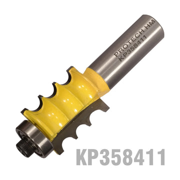 Pro-Tech Triple Bead Router Bit 7/8' x 1' Two Flutes 1/2' Shank - image 01