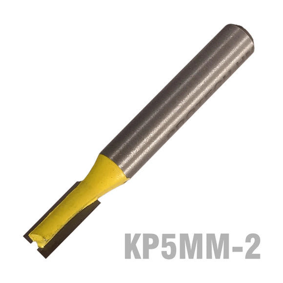 Pro-Tech Straight Router Bit 5mm x 12mm Two Flute Metric 1/4' Shank - image 01