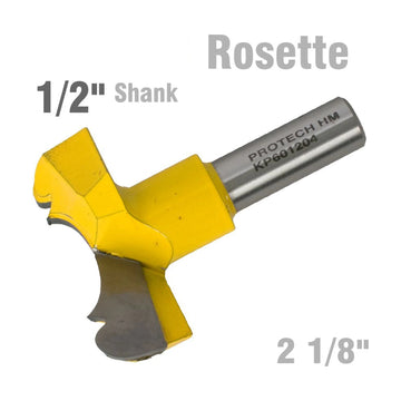 Pro-Tech Rosette Router Bit 54mm (2 1/8'Cutting Diameter) 1/2' Shank 601204 - image 01