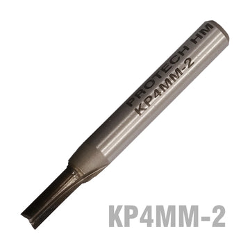 Pro-Tech Straight Router Bit 4mm 2 Flute Solid Carbide - image 01