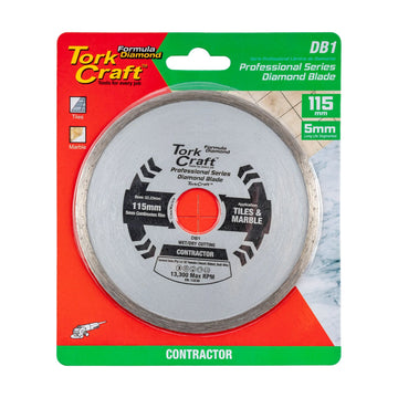 Tork Craft Diamond Blade Continuous Rim 115mm - image 01