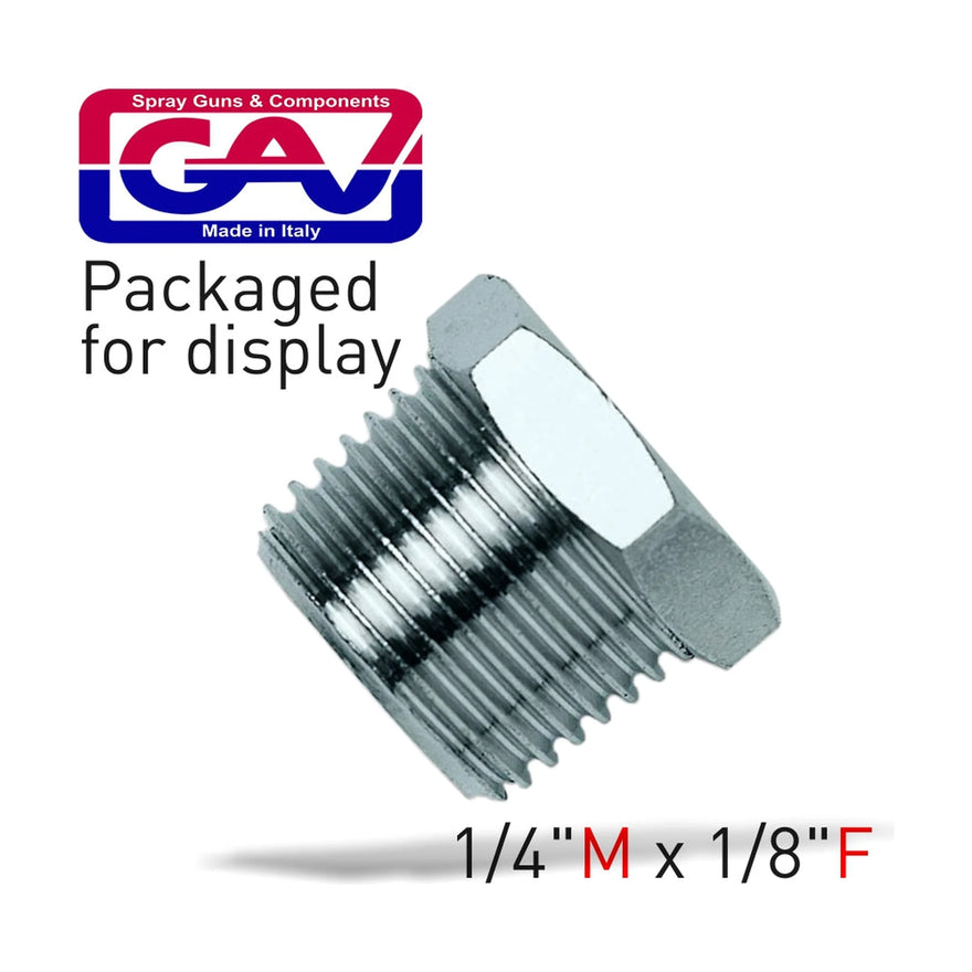 GAV Taper Reducer Bush 1/4 x 1/8 Male/Female - image 01