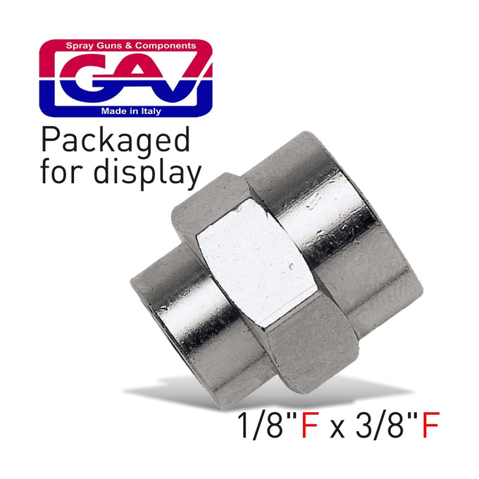 GAV Reducing Socket 1/8 x 3/8 Female/Female - image 01