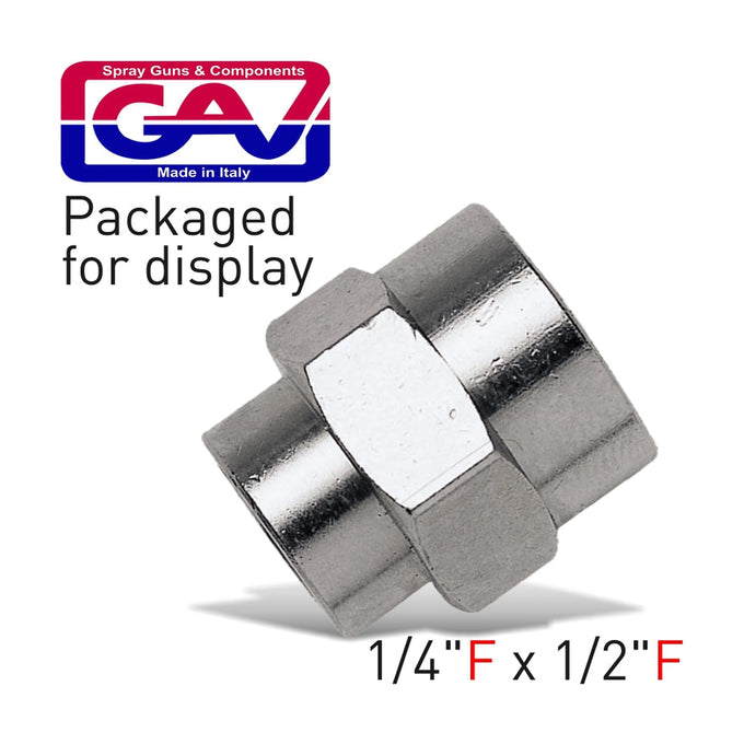 GAV Reducing Socket 1/4 x 1/2 Female/Female - image 01