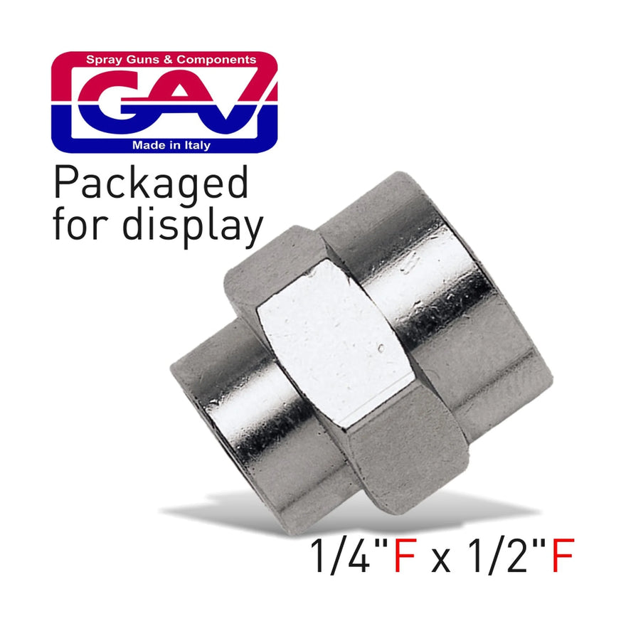 GAV Reducing Socket 1/4 x 1/2 Female/Female - image 01