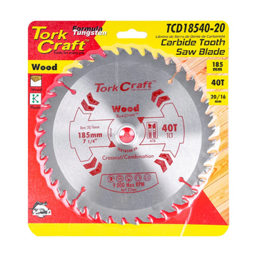 Tork Craft Blade TCT 185 X 40t 20/16 General Purpose Combination - image 01