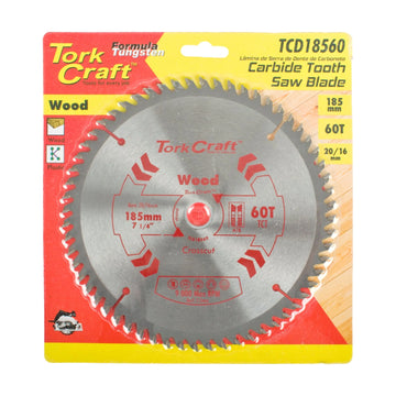 Tork Craft Blade TCT 185 X 60t 20/16 General Purpose Cross Cut - image 01