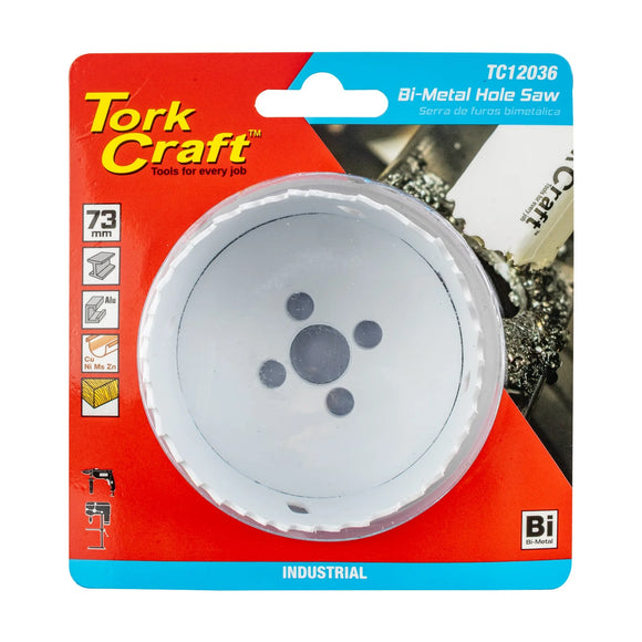 Tork Craft Hole Saw Bi-metal 73mm - image 01