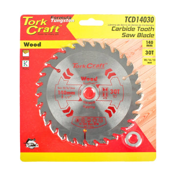 Tork Craft Blade TCT 140 X 30t 20/16/13 General Purpose Combination Wood - image 01