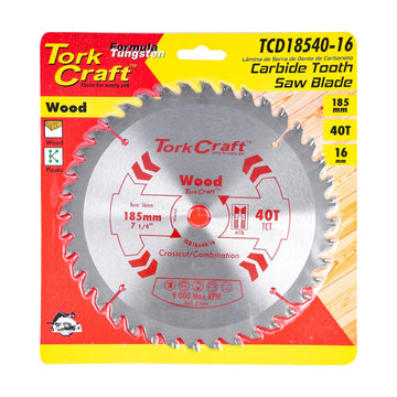 Tork Craft Blade TCT 185 X 40t 16mm General Purpose Combination - image 01