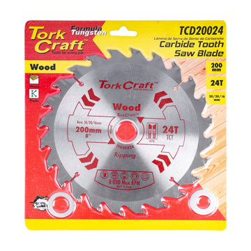 Tork Craft Blade TCT 200 X 24t 30/20/16 General Purpose Rip - image 01