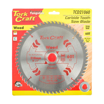 Tork Craft Blade TCT 210 X 60t 30/1/20/16 General Purpose Cross Cut - image 01