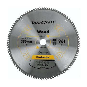 Tork Craft Blade Contractor 350 X 96t 30/1 Circular Saw TCT - image 01