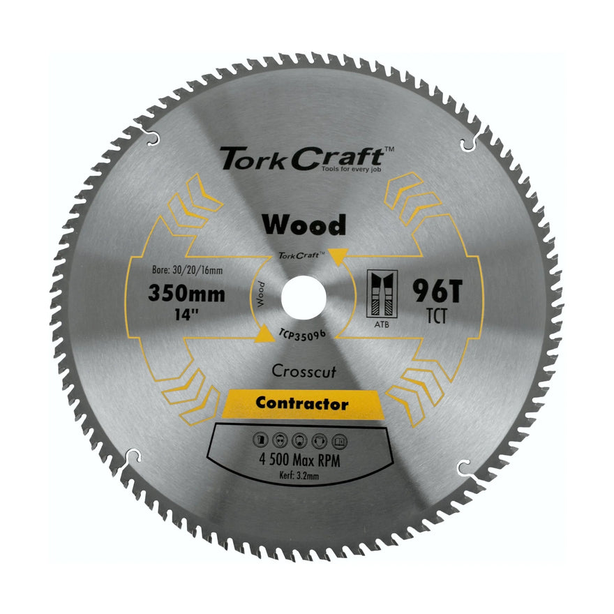 Tork Craft Blade Contractor 350 X 96t 30/1 Circular Saw TCT - image 01