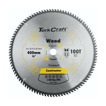 Tork Craft Blade Contractor 400 X 100t 30/1 Circular Saw TCT - image 01