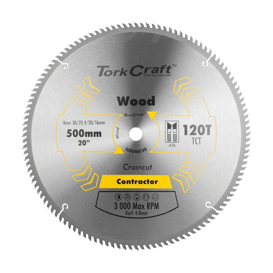 Tork Craft Blade Contractor 500 X 120t 30/1 Circular Saw TCT - image 01