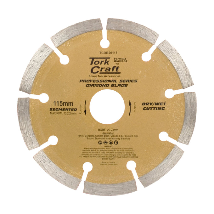 Tork Craft Diamond Blade 115mm Segmented Profesional - image 01
