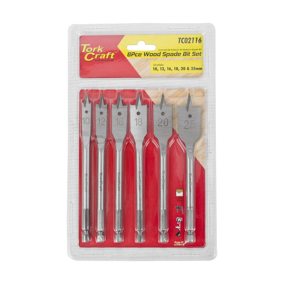 Tork Craft Spade Bit Set 6pce - image 01