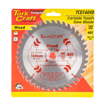 Tork Craft Blade TCT 160 X 40t 20/16 General Purpose Combination - image 01
