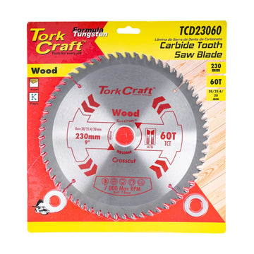 Tork Craft Blade TCT 230 X 60t 30/1/20 General Purpose Cross Cut - image 01