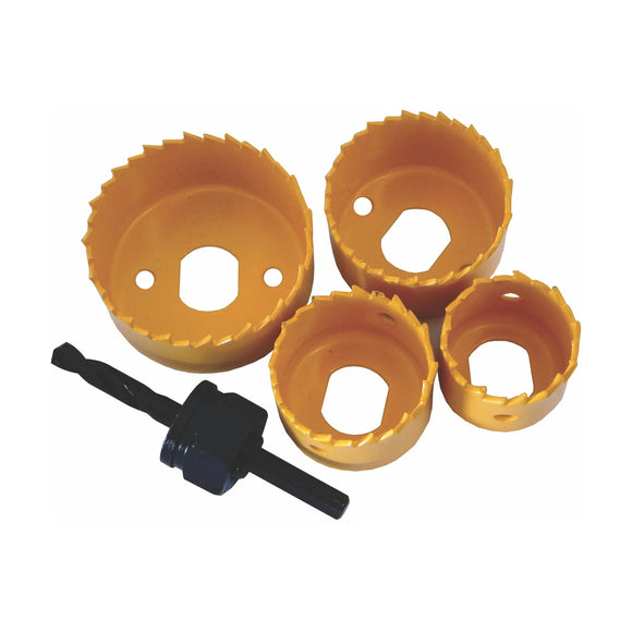 Tork Craft Hole Saw Set 5pce Carbon Steel - image 01