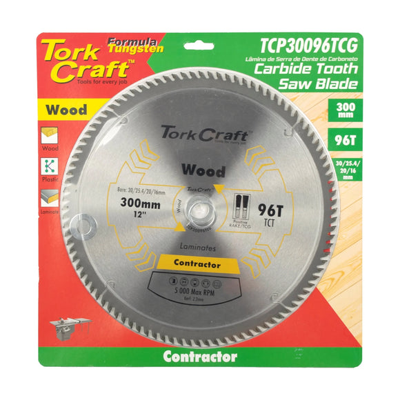 Tork Craft Blade Contractor 300 X 96t TCG Pos.30/1/16 Circular Saw TCT - image 01