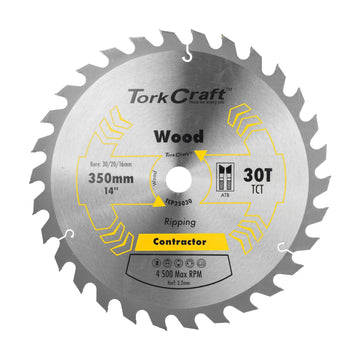 Tork Craft Blade Contractor 350 X 30t 30/1 Circular Saw TCT - image 01