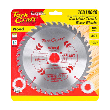 Tork Craft Blade TCT 180 X 40t 30/20/16 General Purpose Combination - image 01