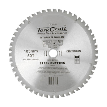 Tork Craft TCT Blade Steel Cutting 185x50t 20/16 - image 01