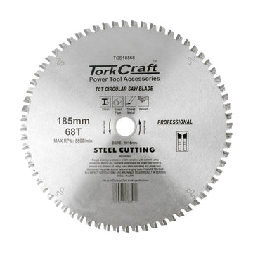 Tork Craft TCT Blade Steel Cutting 185x68t 20/16 - image 01